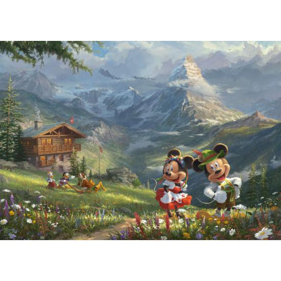 Puzzle Schmidt Mickey et Minnie dans les Alpes 1000 pièces Puzzle Schmidt Mickey et Minnie dans les Alpes 1000 pièces