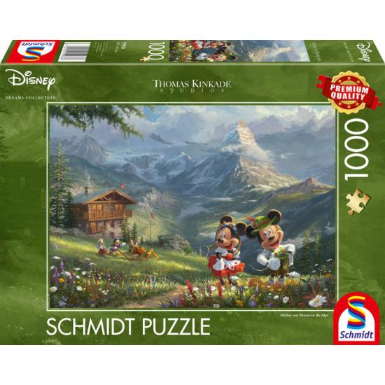 Puzzle Schmidt Mickey et Minnie dans les Alpes 1000 pièces Puzzle Schmidt Mickey et Minnie dans les Alpes 1000 pièces