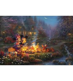 Puzzle Schmidt Feu De Camp Mickey Et Minnie Sweetheart XXL 200 p