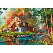 Puzzle Schmidt Moulin À Eau En Automne 1000 Pcs