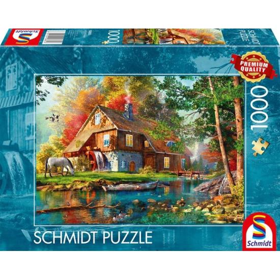 Puzzle Schmidt Moulin À Eau En Automne 1000 Pcs
