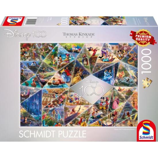 Puzzle Schmidt Mosaique du 100e Anniversaire Disney de 1000 P