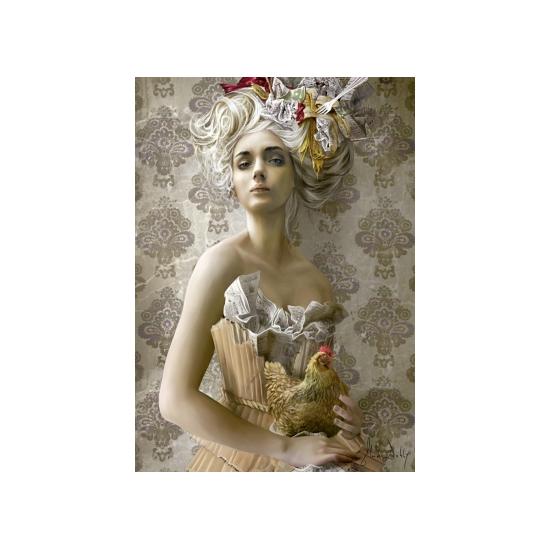 Schmidt Puzzle Femme au Coq 1000 pièces