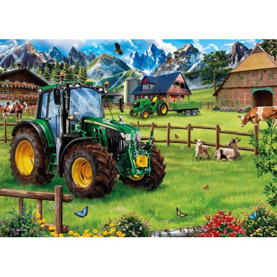 Puzzle Schmidt Pâturage alpin avec Tracteur 1000 pièces