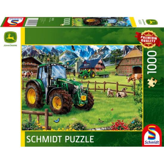 Puzzle Schmidt Pâturage alpin avec Tracteur 1000 pièces