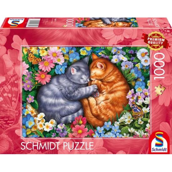 Puzzle Schmidt Pattes De Velours Endormies 1000 Pieces