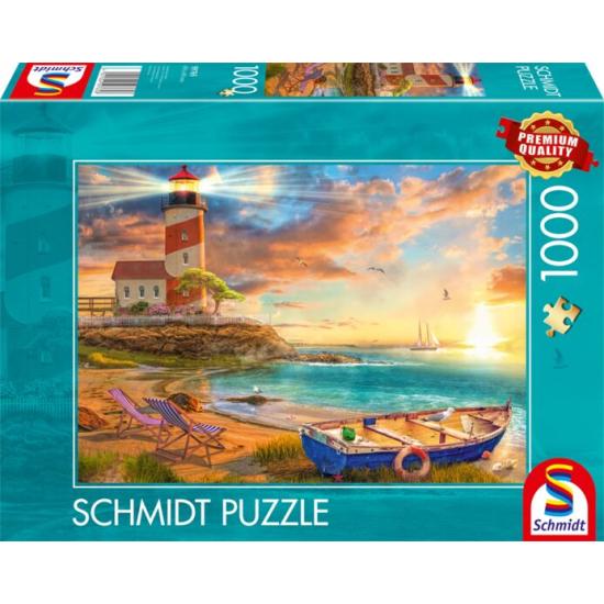 Puzzle Schmidt Coucher de soleil sur la baie du phare 1000 pièce