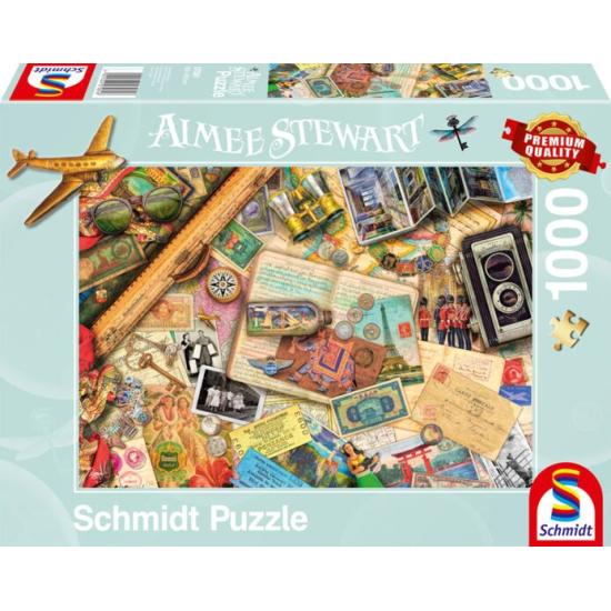 Puzzle Schmidt Souvenirs de Voyage de 1000 Pièces Puzzle Schmidt Souvenirs de Voyage de 1000 Pièces
