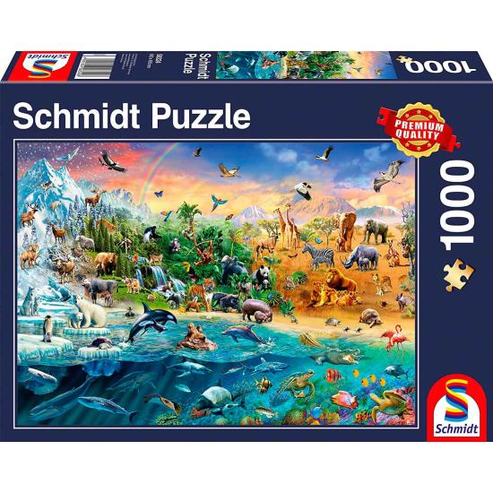 Schmidt Puzzle Animal Kingdom 1000 pièces