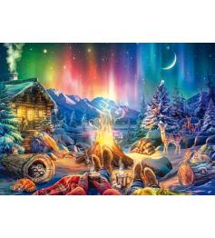 Puzzle Schmidt Romance Autour D'Un Feu De Camp Sous Les Étoiles