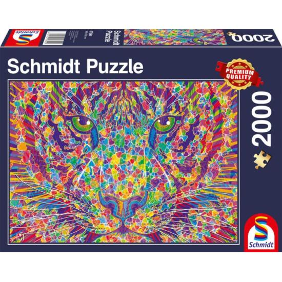 Puzzle Schmidt Sauvage au cœur - Tigre de 2000 pièces