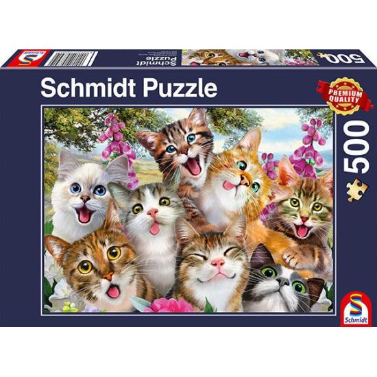 Schmidt Selfie de chats Puzzle 500 pièces