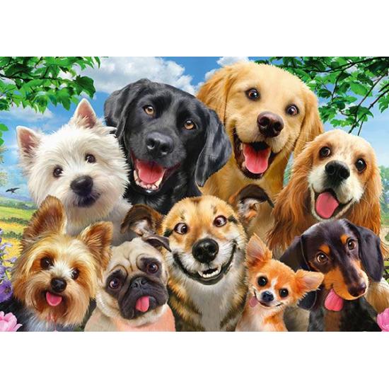 Schmidt Selfie de chiens Puzzle 500 pièces