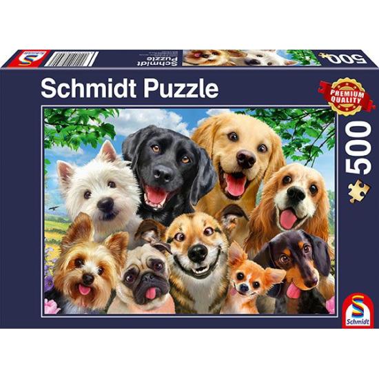 Schmidt Selfie de chiens Puzzle 500 pièces