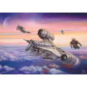 Puzzle Schmidt Star Wars Mandalorian, l'escorte des 1000 P