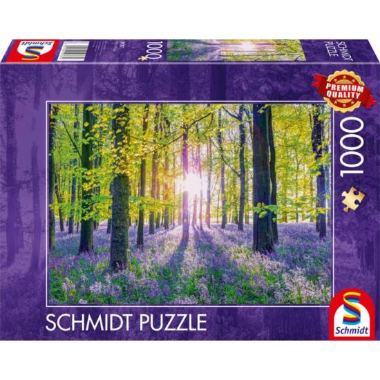 Puzzle Schmidt Forêts de jacinthes des bois tranquilles 1000 Puzzle Schmidt Forêts de jacinthes des bois tranquilles 1000