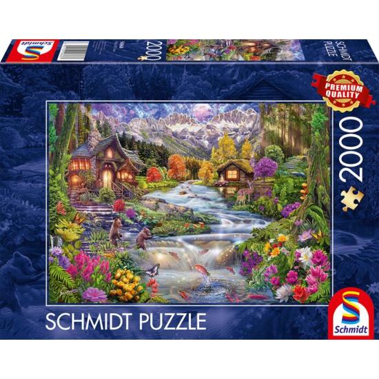 Puzzle Schmidt Une Rivière Idyllique Dans Les Montagnes 2000 piè