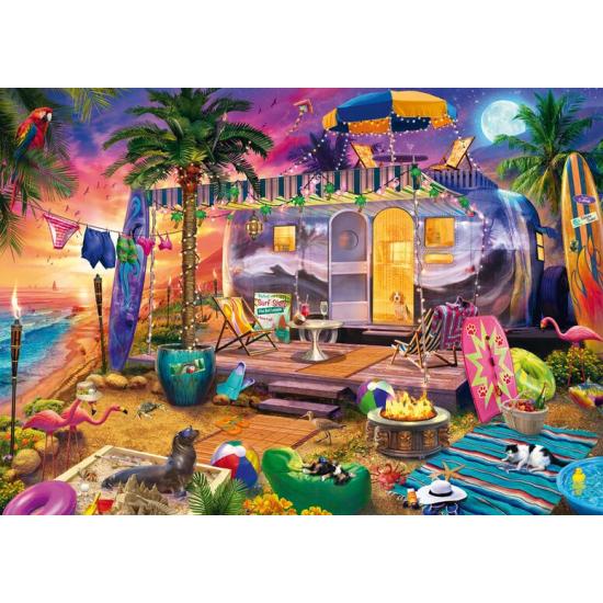 Puzzle Schmidt Un Mobil-Home Au Bord De La Plage 1000 Pcs