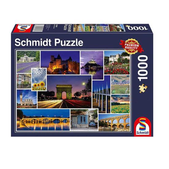 Schmidt Puzzle Vacances en France 1000 pièces