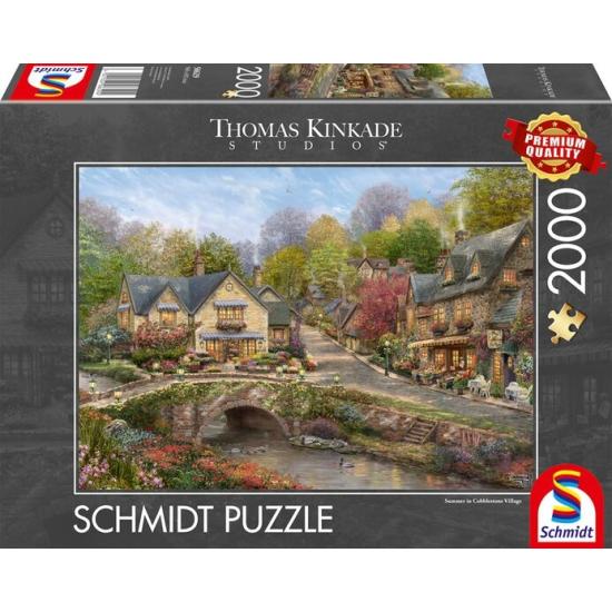 Puzzle Schmidt Été À Cobblestone Village 2000 pièces