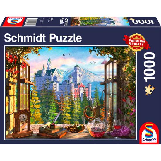 Schmidt Puzzle Vue du château des fées 1000 pièces