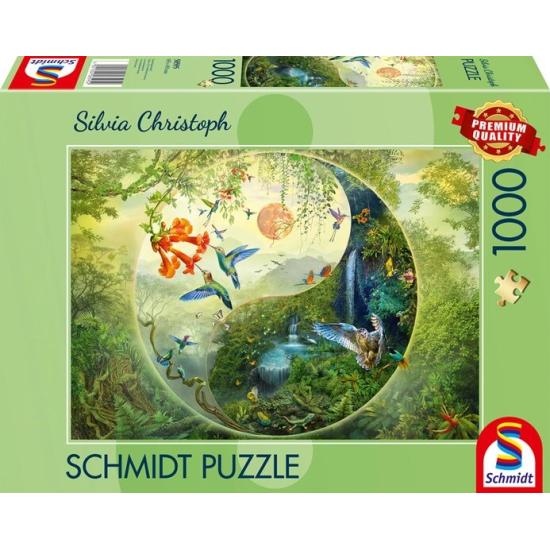 Puzzle Schmidt Yin-Yang Forêt De Colibris 1000 P