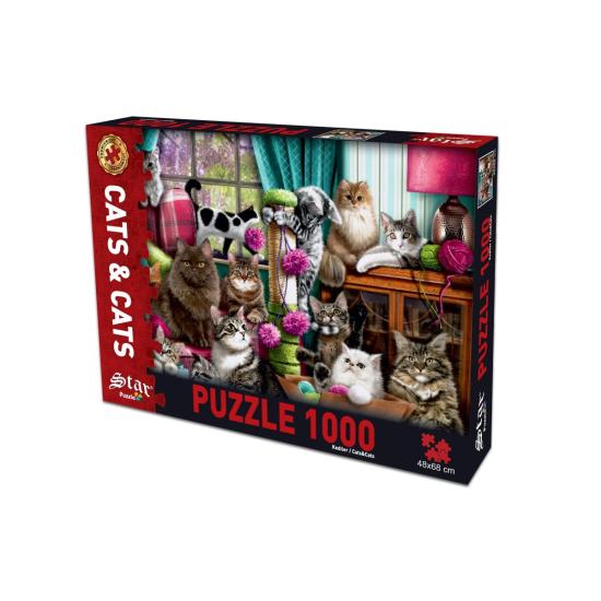 Puzzle Star House of Cats 1000 pièces