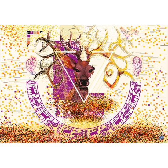 Puzzle Star Deer of Fortune 300 pièces Puzzle Star Deer of Fortune 300 pièces