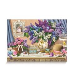 Puzzle Star Vase de Lilas 1000 Pièces