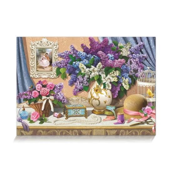 Puzzle Star Vase de Lilas 1000 Pièces
