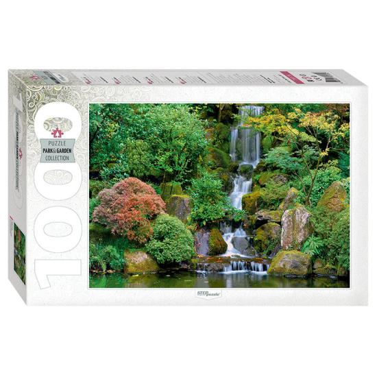 Puzzle Puzzle Step Puzzle Cascade dans le jardin japonais 1000 p