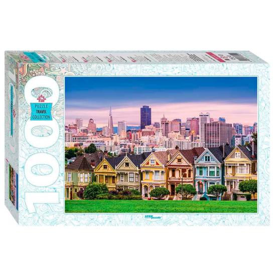 Puzzle Step Puzzle Painted Ladies San Francisco 1000 pièces