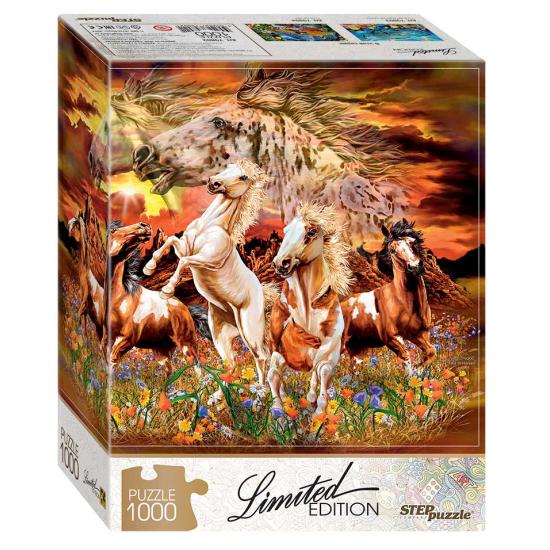Puzzle Étape Puzzle Trouvez 16 Chevaux 1000 Pièces
