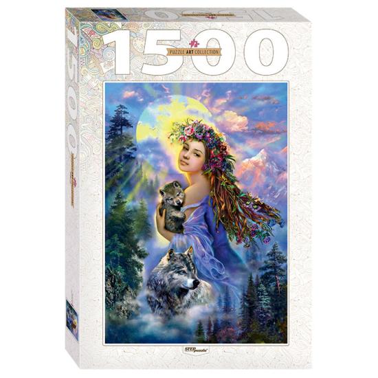 Puzzle Step Puzzle La Fille et le Loup 1500 Pièces