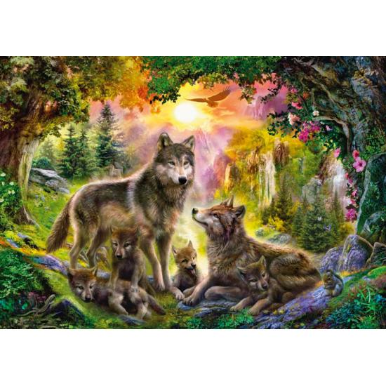 Puzzle Étape Puzzle Loups 1500 Pièces