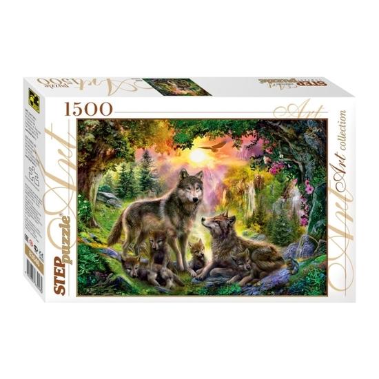 Puzzle Étape Puzzle Loups 1500 Pièces