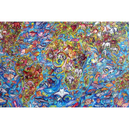 Puzzle Step Carte du Monde Puzzle 4000 Pièces