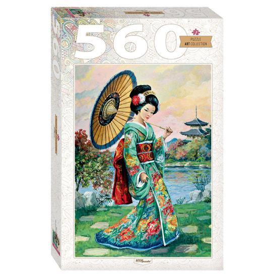 Puzzle Step Puzzle Femme Japonaise 560 Pièces