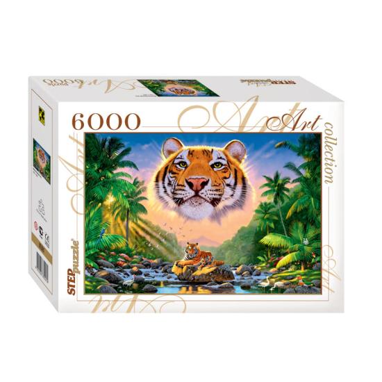 Puzzle de 6000 pièces Magnifique Tigre Puzzle Step Puzzle Puzzle de 6000 pièces Magnifique Tigre Puzzle Step Puzzle