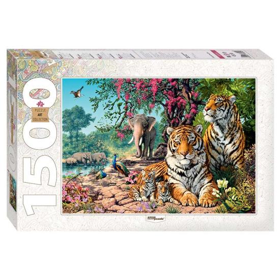 Puzzle Step Puzzle Tigres 1500 pièces