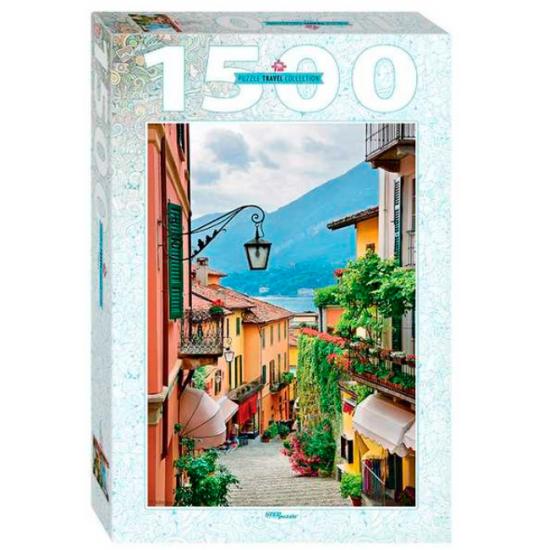 Puzzle Étape Vue de Bellagio et du lac de Côme 1500 pièces