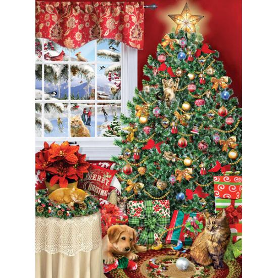 SunsOut Arbre à chat Puzzle 1000 pièces