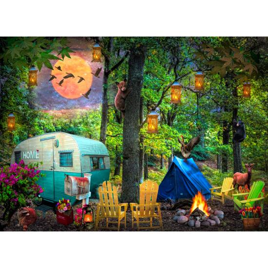 Puzzle SunsOut Camping d'été  XXL de 500 Pieces Puzzle SunsOut Camping d'été  XXL de 500 Pieces