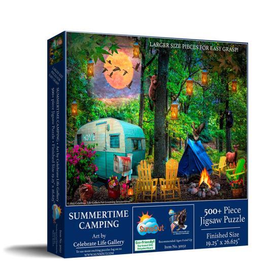 Puzzle SunsOut Camping d'été  XXL de 500 Pieces Puzzle SunsOut Camping d'été  XXL de 500 Pieces