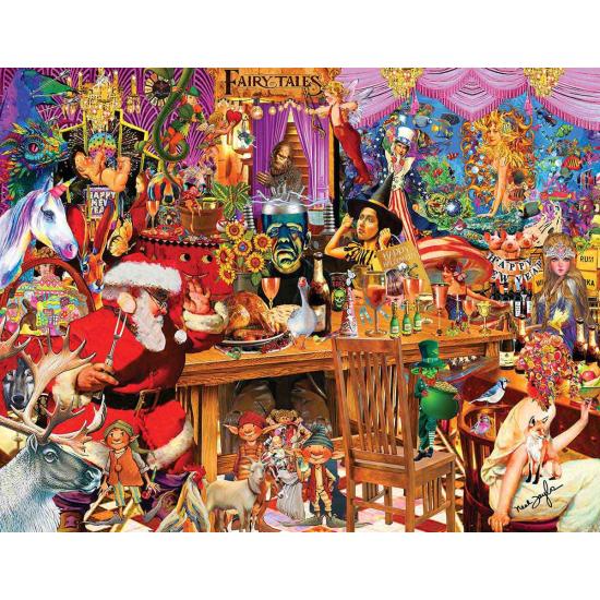 SunsOut Fairy Tale Collage XXL Puzzle 1000 pièces