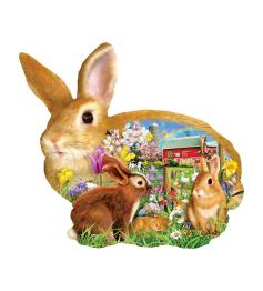 SunsOut Spring Bunnies Puzzle 1000 pièces