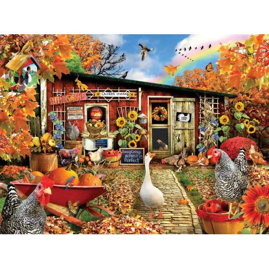 SunsOut Puzzle Crossing Chickens XXL 500 pièces