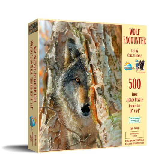 Puzzle SunsOut Rencontre de Loups XXL de 500 Pieces Puzzle SunsOut Rencontre de Loups XXL de 500 Pieces