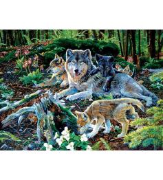 Puzzle SunsOut Famille des Loups des Forêts 500 pièces