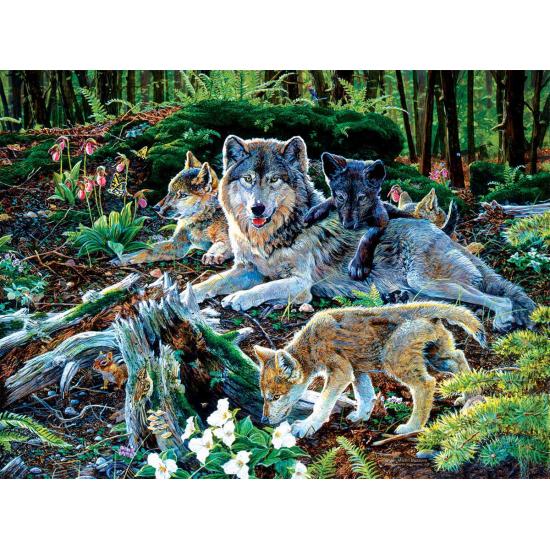 Puzzle SunsOut Famille des Loups des Forêts 500 pièces